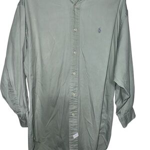 Ralph Lauren Sage Green Casual Button Down Shirt
